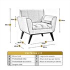 Poltrona Madeira Maciça Lyz Luxo Verde