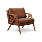 Poltrona Madeira Maciça Mona Luxo Caramelo