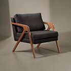 Poltrona Madeira Maciça Mona Luxo Preto