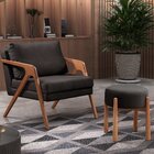 Poltrona Madeira Maciça Mona Luxo Preto