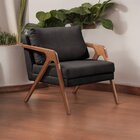 Poltrona Madeira Maciça Mona Luxo Preto