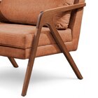 Poltrona Madeira Maciça Mona Luxo Terracota