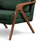 Poltrona Madeira Maciça Mona Luxo Verde