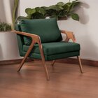 Poltrona Madeira Maciça Mona Luxo Verde