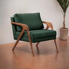 Poltrona Madeira Maciça Mona Luxo Verde