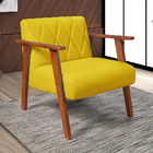 Poltrona Madri Sala Recepcao Revestimento Em Courino Sintetic