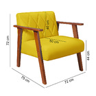 Poltrona Madri Sala Recepcao Revestimento Em Courino Sintetic