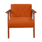 Poltrona Madri Sala Recepcao Revestimento Em Courino Sintetic