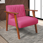 Poltrona Madri Sala Recepcao Revestimento Em Courino Sintetic