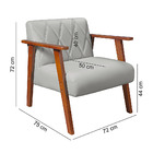 Poltrona Madri Sala Recepcao Revestimento Em Courino Sintetic