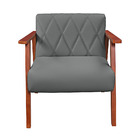 Poltrona Madri Sala Recepcao Revestimento Em Courino Sintetic