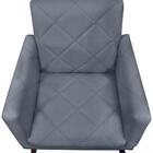 Poltrona Mai Decorativa Escritório Casa Recepção Suede Cinza