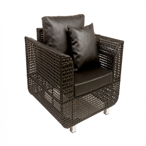 Poltrona Malibu Em Alumínio E Fibra Sintética Para Área Exter