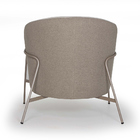 Poltrona Mallone Linho Castanho A-490 Com Linho Bege A-489 Ba