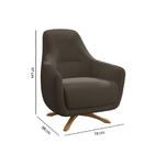 Poltrona Mammy Com Base Giratória - Chocolate