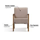 Poltrona Maracajá Com Tecido Poliéster - Bege