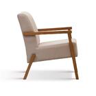 Poltrona Maracajá Com Tecido Poliéster - Bege