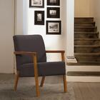 Poltrona Maracajá Com Tecido Poliéster - Preto