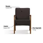 Poltrona Maracajá Com Tecido Poliéster - Preto