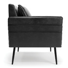 Poltrona Mari Corano Pés Palito De Ferro Preto D03 - D'rossi