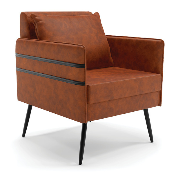 Poltrona Mari Corano Pés Palito De Ferro Preto D03 - D'rossi