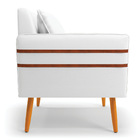 Poltrona Mari Corino Pés Palito Castanho D03 - D'rossi - Bran