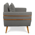 Poltrona Mari Suede Pés Palito Castanho D03 - D'rossi - Grafi