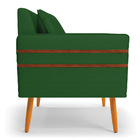 Poltrona Mari Veludo Luxo Pés Palito Castanho - D'rossi - A13