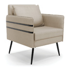 Poltrona Mari Veludo Luxo Pés Palito De Ferro Preto - D'rossi