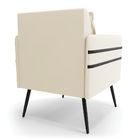 Poltrona Mari Veludo Pés Palito De Ferro Preto D03 - D'rossi