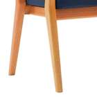 Poltrona Mariana 60cm Linho Azul Marinho