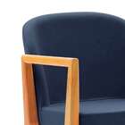 Poltrona Mariana 60cm Linho Azul Marinho