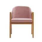 Poltrona Mariana 60cm Linho Coral