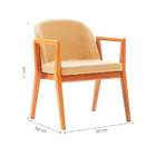 Poltrona Mariana Linho Mostarda