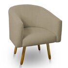 Poltrona Mariana Pés Palito  Tabaco