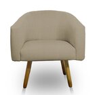 Poltrona Mariana Pés Palito  Tabaco