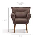 Poltrona Maricá Marrom