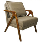 Poltrona Marilia Para Sala De Estar Suede - Ssx Multicoisas -