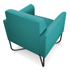 Poltrona Marisa Suede Base X Industrial Preta - D'rossi - Azu