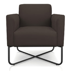 Poltrona Marisa Suede Base X Industrial Preta - D'rossi - Mar