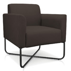 Poltrona Marisa Suede Base X Industrial Preta - D'rossi - Mar