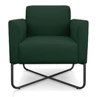 Poltrona Marisa Suede Base X Industrial Preta - D'rossi - Ver