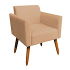 Poltrona Marisa Suede Caramelo Sisal Pes
