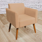 Poltrona Marisa Suede Caramelo Sisal Pes