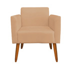 Poltrona Marisa Suede Caramelo Sisal Pes