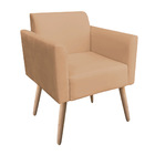 Poltrona Marisa Suede Caramelo Sisal Pes