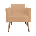 Poltrona Marisa Suede Caramelo Sisal Pes