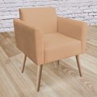 Poltrona Marisa Suede Caramelo Sisal Pes