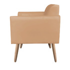 Poltrona Marisa Suede Caramelo Sisal Pes