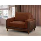 Poltrona Marrocos Veludo Terracota